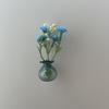 Mini Vase Magnets for Fridge Cute Tiny Magnetic Glass Vases Refrigerator Accessories Small Plant Pot for Locker Office Kitchen Decoration