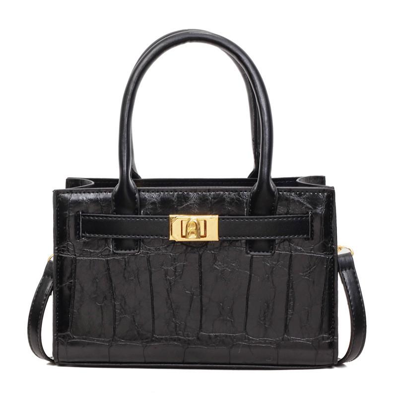 IELGY All-Match Autumn Winter Fashion Texture Cross-Body Crocodile Pattern One-Shoulder Kelly Bag