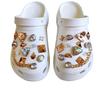 Neue Lochschuhe Gartenschuhe Accessoires DIY Kette Strass Edelstein Set Abnehmbare Dekoschnalle Schuhschnalle