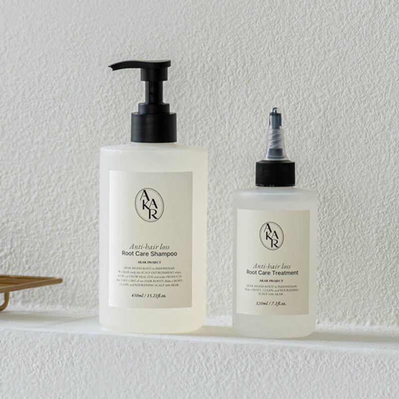 AKAR Hair Root Deep Care Anti-Hair Loss Shampoo 450ml + Treatment 320ml