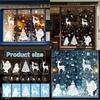 Window Clings Christmas Pvc Reindeer And Snowflake Decals Set Holiday Decoration