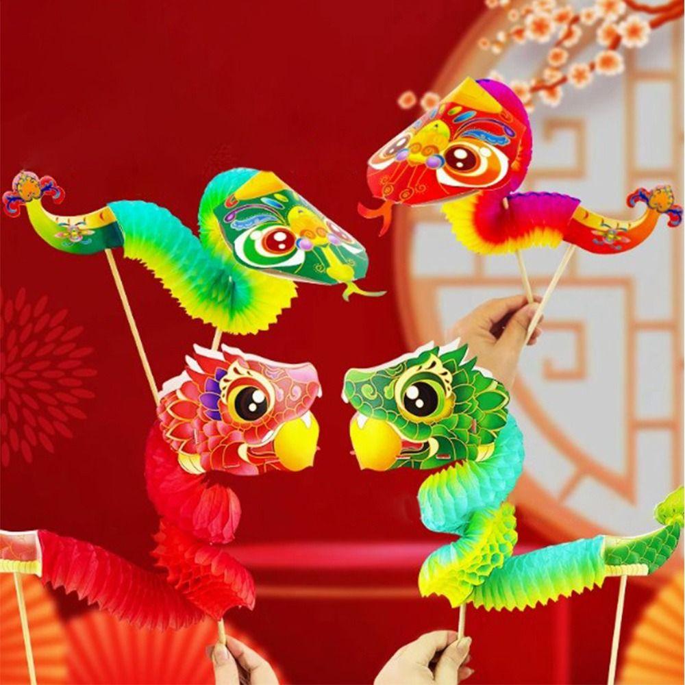 3D Paper Dragon Craft Chinese New Year Chinese Dragon Dance New DIY Dragon Decor