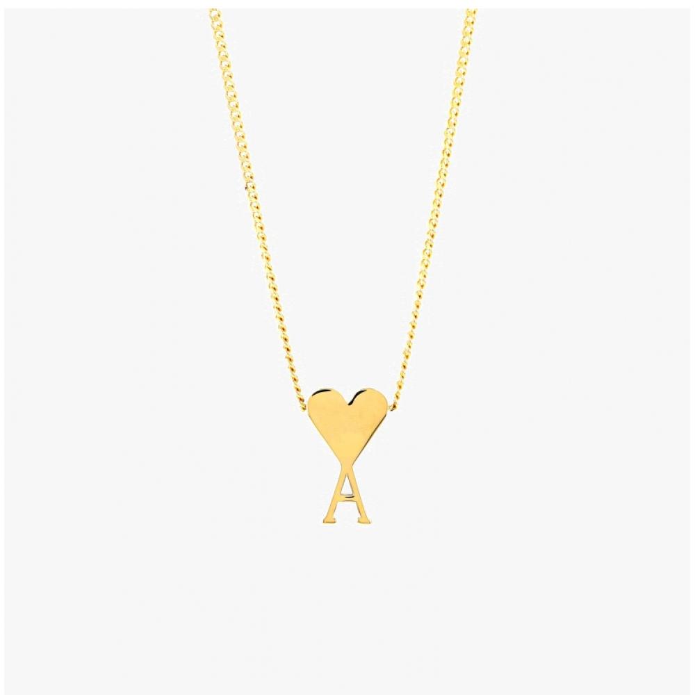 Ami Ujw923 361 902 Ami De Coeur Heart Logo Chain Necklace