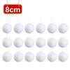 54/6PCS White Foam Christmas Balls for Xmas Tree Hanging Ball Ornaments Pendants for Wedding New Year Party Home Decor Supplies