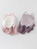 Korean Style Floral Print Camisole & Mesh Pants Set - Summer Outfit for Little Girls