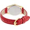 Citizen Q&Q Analog Solar Waterproof Watch Leather Strap AA95-9918 Women's White Red
