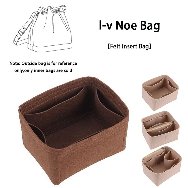 EverToner Bag Organizer Insert For l-v Noe Organiser Felt material Divider Shaper Protector Compartment Inner Bag Accessories