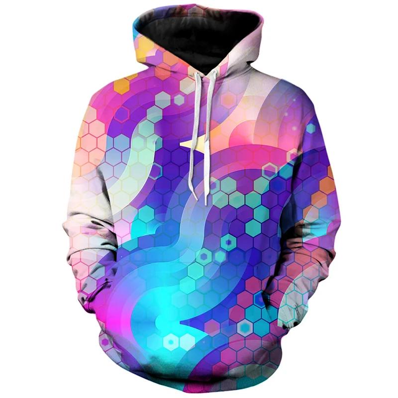 Unisex Hoodies & Sweatshirts 3D Printing Oil Painting Colorful Fashion Casual Unisex Long Sleeve Hoodie Sportswear