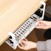 No Drilling Under Desk Rack Wire Management Tray Retractable Cable Organizers Home Office PC Router Data Wire Metal Storage Rack