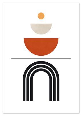 Geometrie-Poster im Boho-Stil