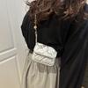 Rhombus Retro Chain Early Autumn New Fashion Trend Solid Color Fashion Shoulder Crossbody Small Square Bag
