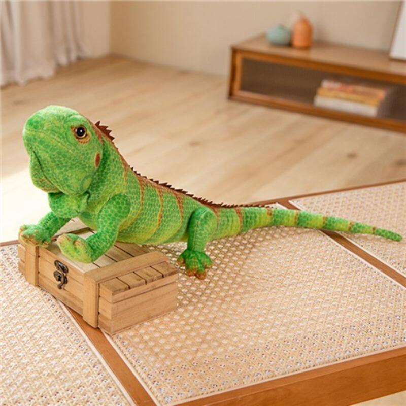 New Green Lizard Doll Plush Toy Mane Lizard Chameleon Doll Toy 65cm