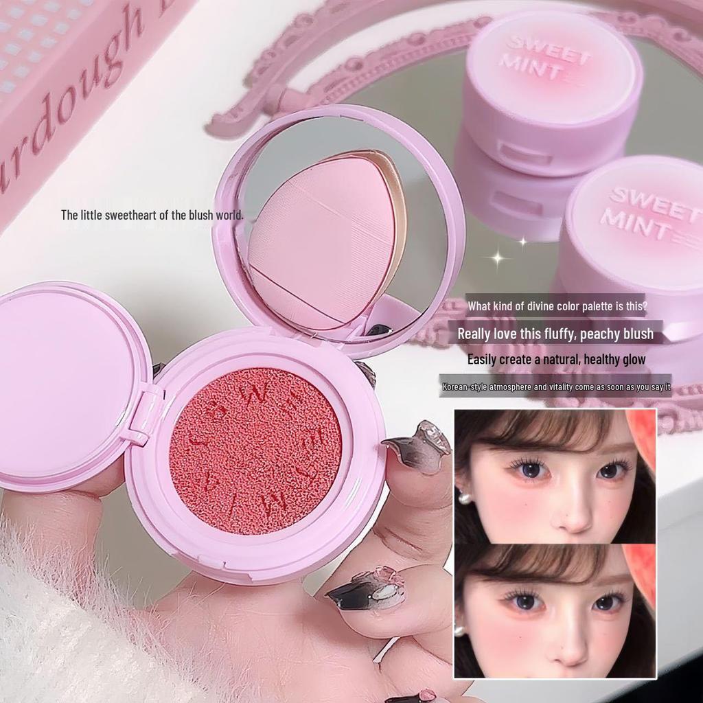 Sweet Mint Cushion Blush: Natural Matte Blush Cream with Color Expanding Technology