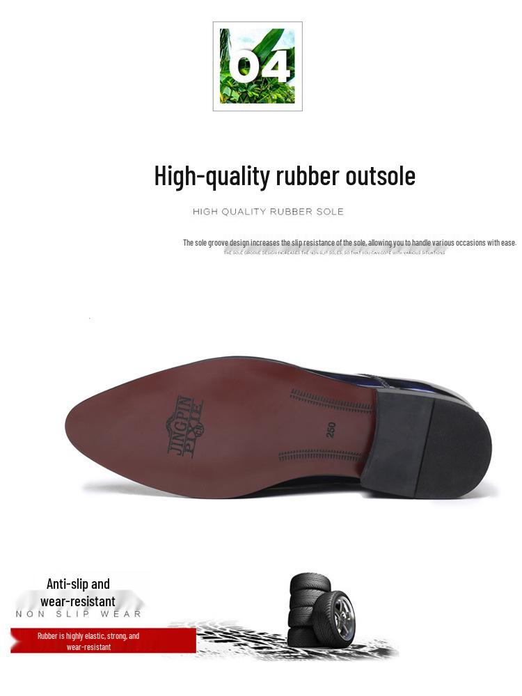 Męskie buty wizytowe ze sznurowaniem ze skóry lakierowanej ze szpicem w dużych rozmiarach