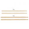 1 Pair 5A / 7A Walnut Wood Drumsticks for  Jazz Drum Exercise, Durable Heavy-duty Drum Sticks