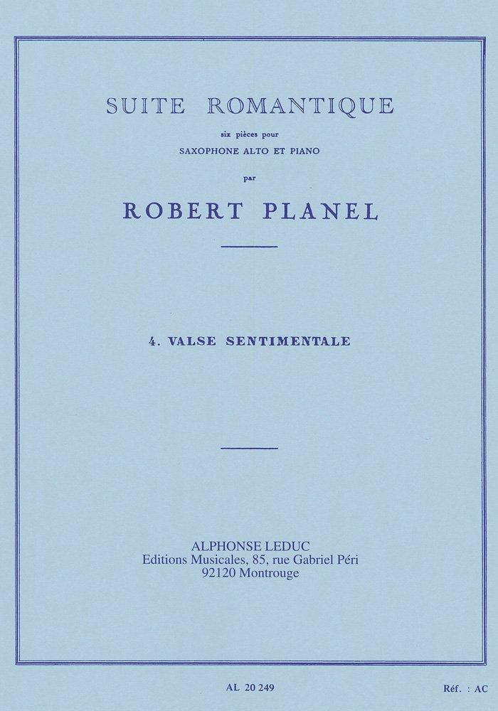 Alphonse Leduc Wittner Planel: Six Romantic Suites, Volume 4, Sensual Waltz (Saxophone, Piano) Leduc Publishing