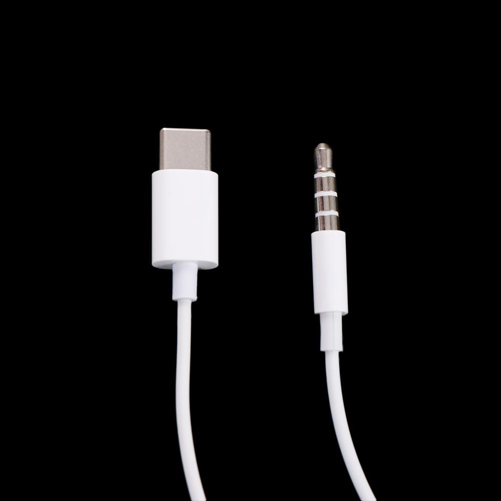 Wired Controll in Ear Earphone Type C Type C Headset Music Earphones Wired Earphone  Sports