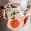 Grote Hittebestendige Borosilicaatglas Waterkoker met Handvat voor Hete & Koude Dranken