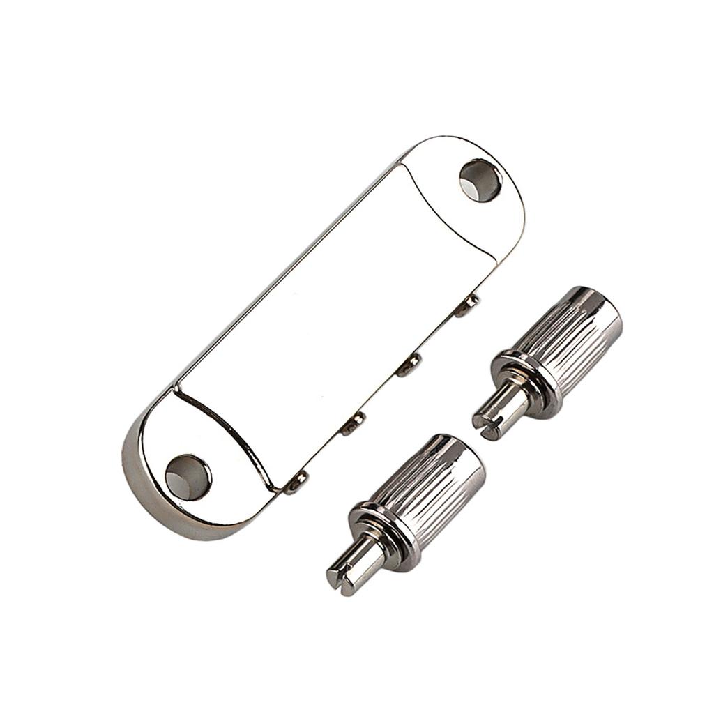 4 String Guitar Bridge Replacement Roller Saddle Guitar Bridge Tailpiece Electric Guitar Bridge Easy To Install