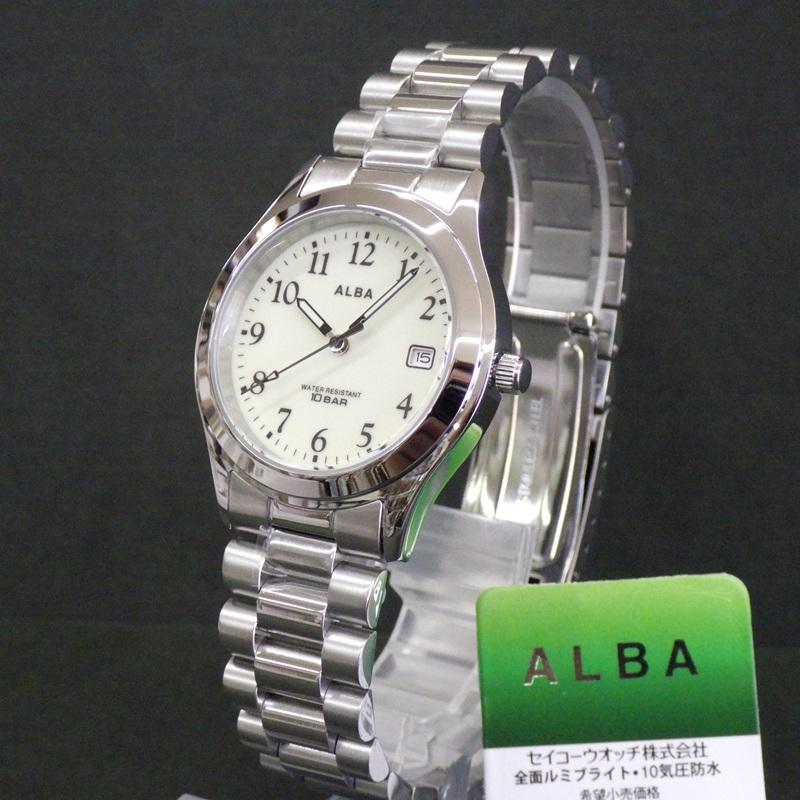 SEIKO Price ALBA AQGK473 Watch with Full Luminous Stainless Steel 10 ATM Water Date Calendar Special Men's Dial, Band, Resistance