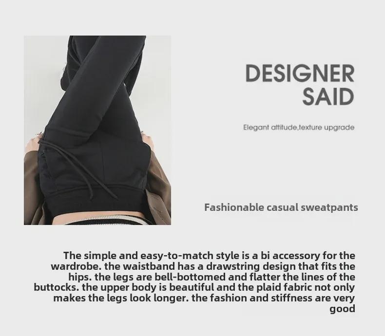 High-Waist Velvet Flare Pants for Women – Autumn & Winter Hip-Lifting Style.