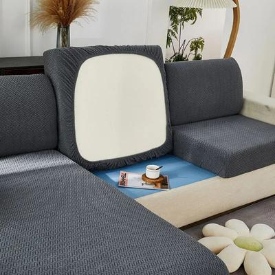 Silný žakárový potah na sedák pohovky Chránič nábytku Strečové potahy na pohovku pro pohovky Odnímatelný protiprachový přehoz Domácí mazlíčci Děti