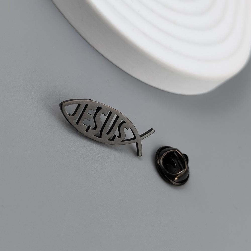Wysokiej jakości broszka pusta ryba ze stali nierdzewnej, modna przypinka do klapy, dodatki do swetra, koszuli