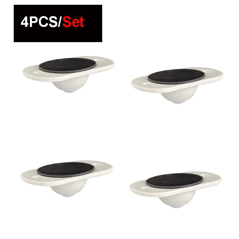 

4 шт./компл., мини-вращающиеся на 360° колеса, универсальные шкивы, поворотный ящик для хранения Castel, картонная мебель, ролики для дома белый