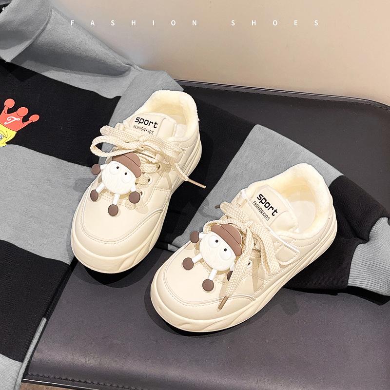 

Children s sports shoes boys board shoes 2025 spring and autumn new cute coal ball casual shoes soft sole girls single shoes tide 26-31 yards FCL shot 48 pairs бежевый