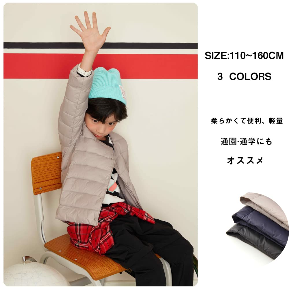 MORGEN SKY Kamizelka puchowa Jednolita Zapinana na guziki Ultralekka Luźna Ciepła Odzież wierzchnia dla Chłopców Dostępna we Wszystkich Kolorach i Rozmiarze 8185 Płaszcz, Bielizna, Cienka,