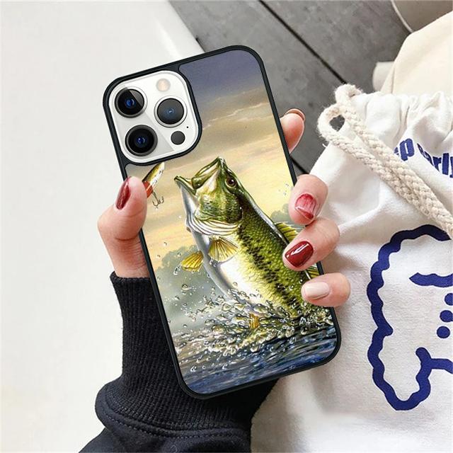 Pike Fish Fishing Bait Phone Case Back Cover for iPhone 17 Air 16 15 14 13 11 12 Pro Max PlusS Shell Coque