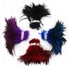 13 Color Natural Chicken 5-6 Inch Strip Strung Rooster Feathers for Craft Supply
