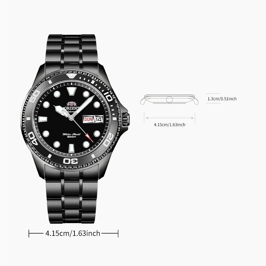 Men's Watch Water Ghost Watch Men's Fully Automatic Mechanical Watch Luminous Diving Watch for Boyfriend FAA02003B9