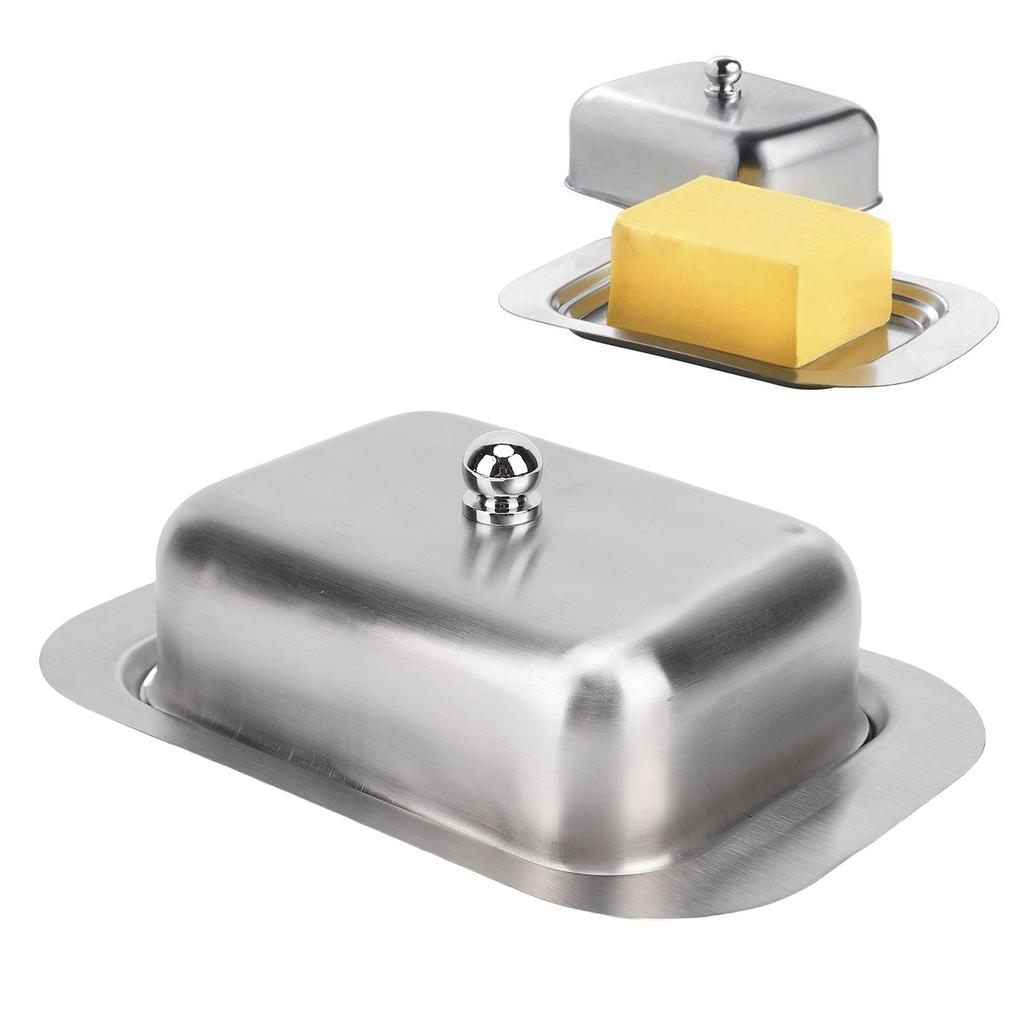 Nerezová ocel Mísa s víkem Potravinářská kvalita Vhodné do myčky Držák Krabička na sýr pro kuchyň