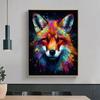 5d DIY Diamond Painting Cross Stitch Oil Painting Animal Fox Diamond Embroidery Mosaic Full Round Drill Home Decor Arts