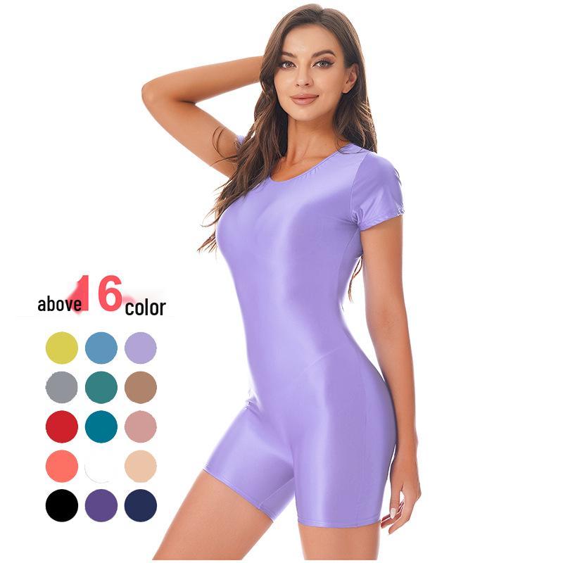 

Glossy European-American High-Elasticity Ballet & Yoga Shaping Bodysuit XXL
