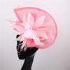 New European And American Style Deep Leather Pink Hair Accessories Mysterious Mesh Cover Headgear Gift Hat