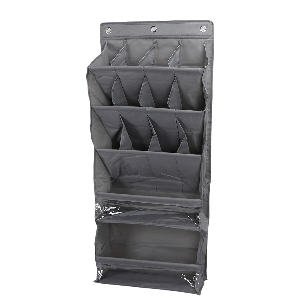 Over The Door Shoe Bag Breathable Space Saving Hanging Storage Holder with Pockets Hanging Shoe Rack for Closet Multi
