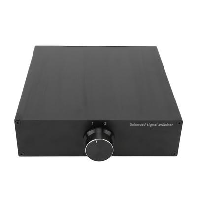 Comutator de sunet XLR Lossless Balance, 2 intrări și 1 ieșire, comutator selector de sunet pentru amplificator stereo HiFi cu 2 canale LR