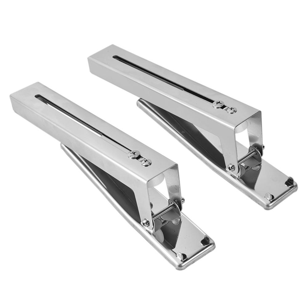2PCS Stainless Steel Wall Mount Rack Load 55 Lb Stretch Bracket Sturdy Foldable Shelf  Wall Mounted