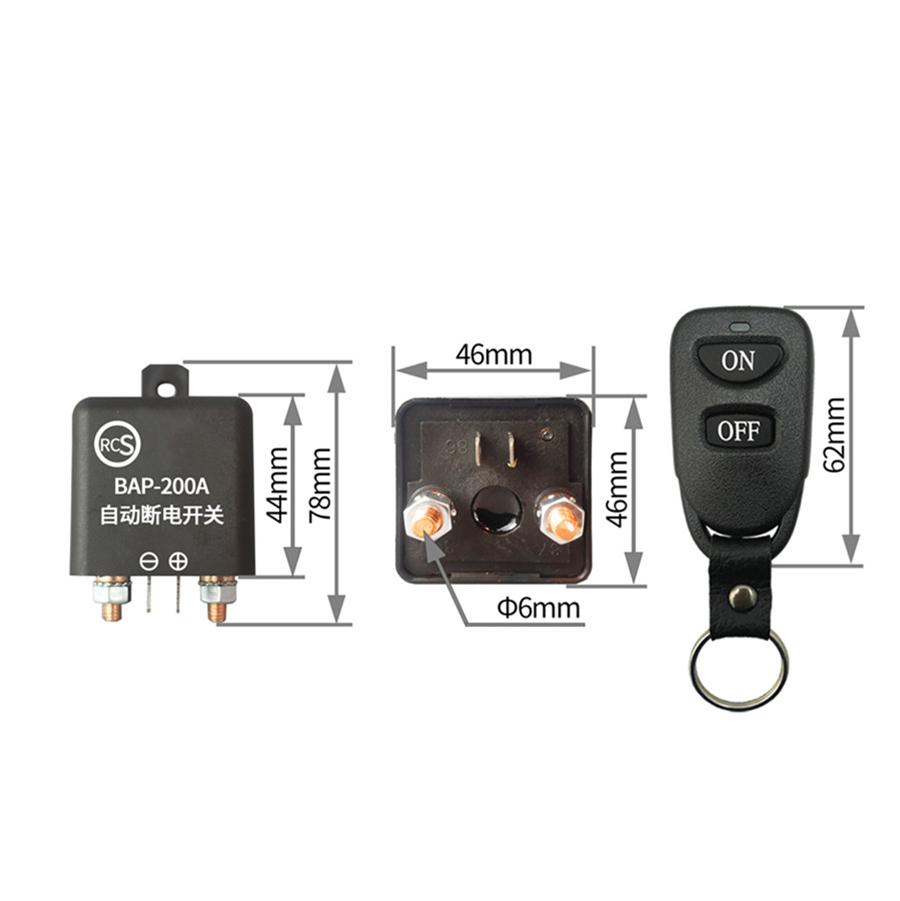 Wireless Remote Control Car Battery Disconnect Cut Off Isolator Master Switches