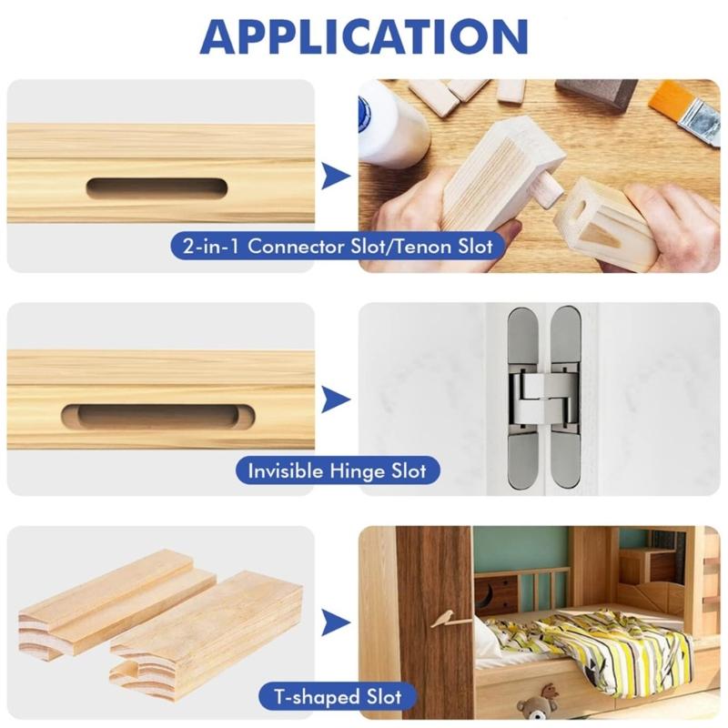 Mortising Jig For 65mm Trimming Machine Locators Linears Track Woodwork 65mm 2 In 1 Slotting Bracket Invisible Fastener