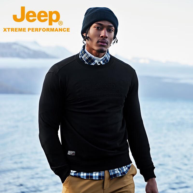 Jeep Unisex Warm Fleece Pullover Sweatshirt