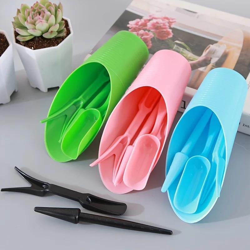 4Pcs/Set of Gardening Tools in Random Colors Including Planting Tools Bucket Shovel Seedling Lifter, Essential Gardening Gadgets Succulent Tools