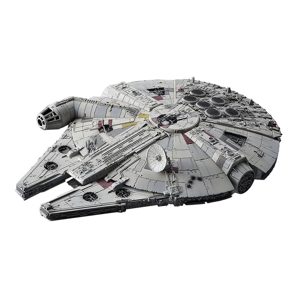 BANDAI SPIRITS Star Wars Millennium Falcon (Star Wars: The Rise of Skywalker) 1/144 Scale Pre-Colored Plastic Model