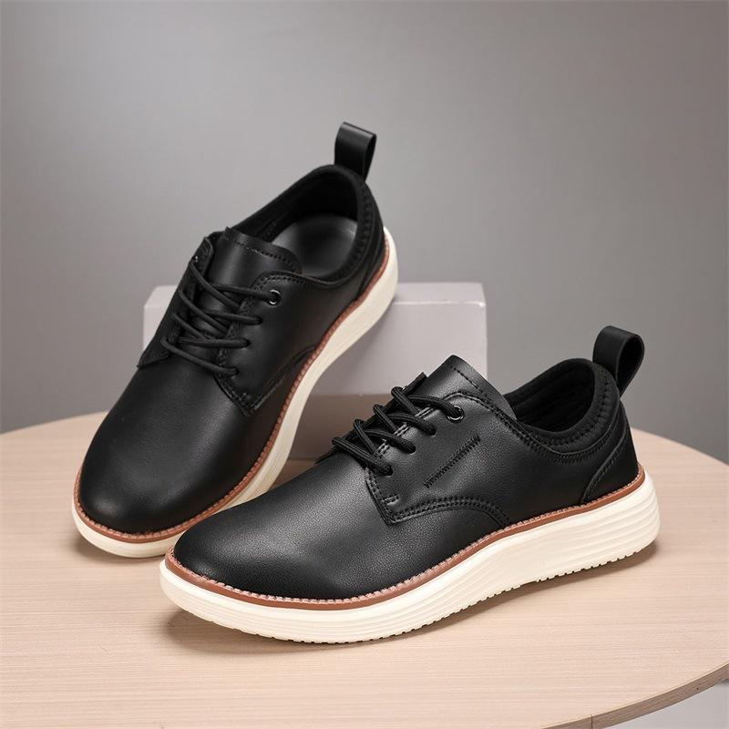 

2025 popular leather sports and leisure men s shoes large size Oxford shoes non-slip, light and breathable daily commuter shoes 39