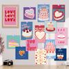 15 Sheets Birthday Card Postcards Message Cards Nordic Style Decorative Wall Stickers for Living Room