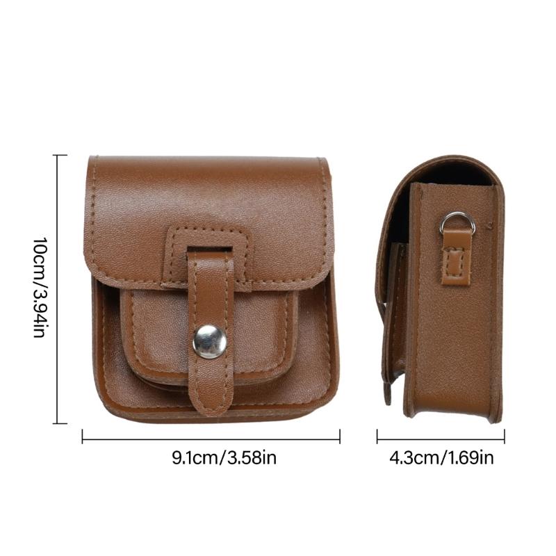 Portable Storage Case Pouch Shockproof Organizers Bag Suitable for RG34XXSP Handheld Console Water Resistant PU Leather