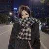 Autumn and winter atmosphere imitation cashmere scarf women's warm retro student long shawl cold scarf men