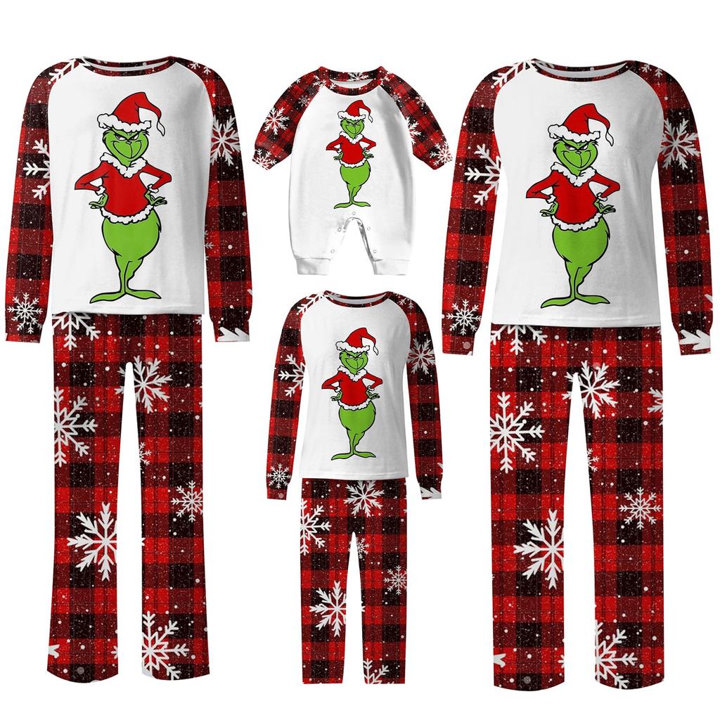Passende Familiensets mit Weihnachtsmotiven, Langarmshirts und Hosen
